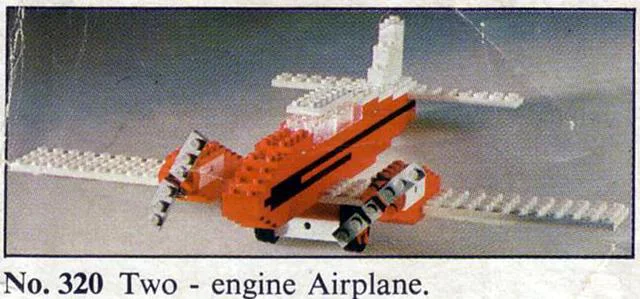 "Red Plane Set" 乐高 LEGO 320-2 image 2