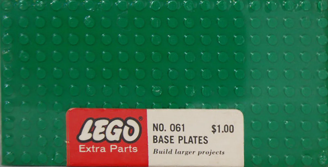 Five pieces of base plates with a size of 10 by 20. 乐高 LEGO 062