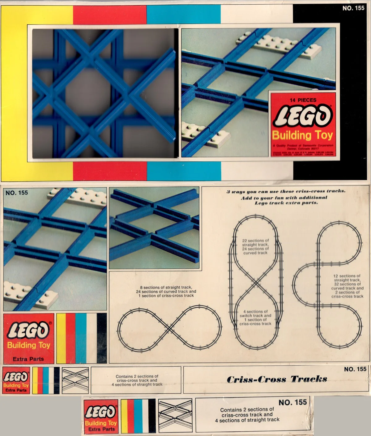 "Two Crossbeams, Eight Straight Paths, Four Foundation Platforms" LEGO 155 image 1