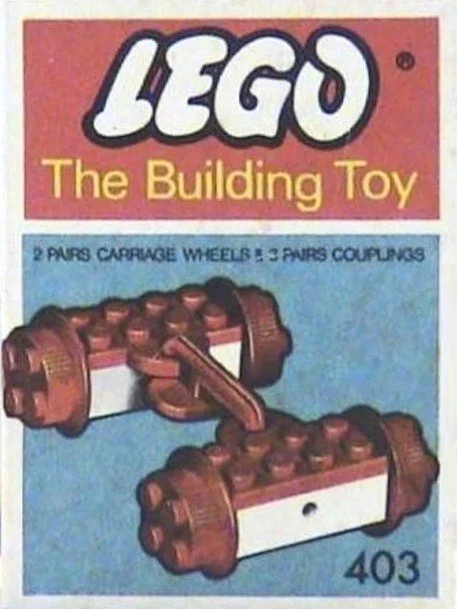 Train Coopers and Wheels 乐高 LEGO 403-2