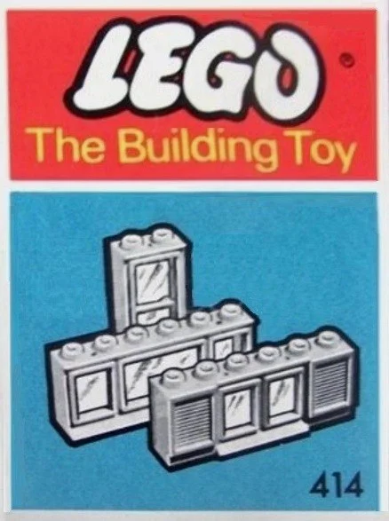 Windows Parts Pack, Red (The Building Toy) 乐高 LEGO 414 image 1