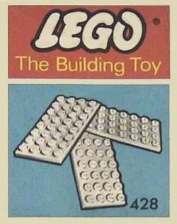 "Five Plate Set of Four 8-Piece Building Toys"
