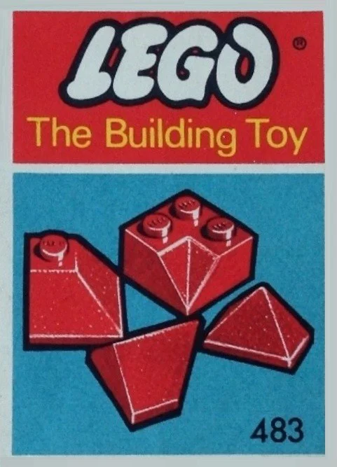 "Inclined Planes, Valley and Corner Sides, Red (The Construction Block)" 乐高 LEGO 483-5