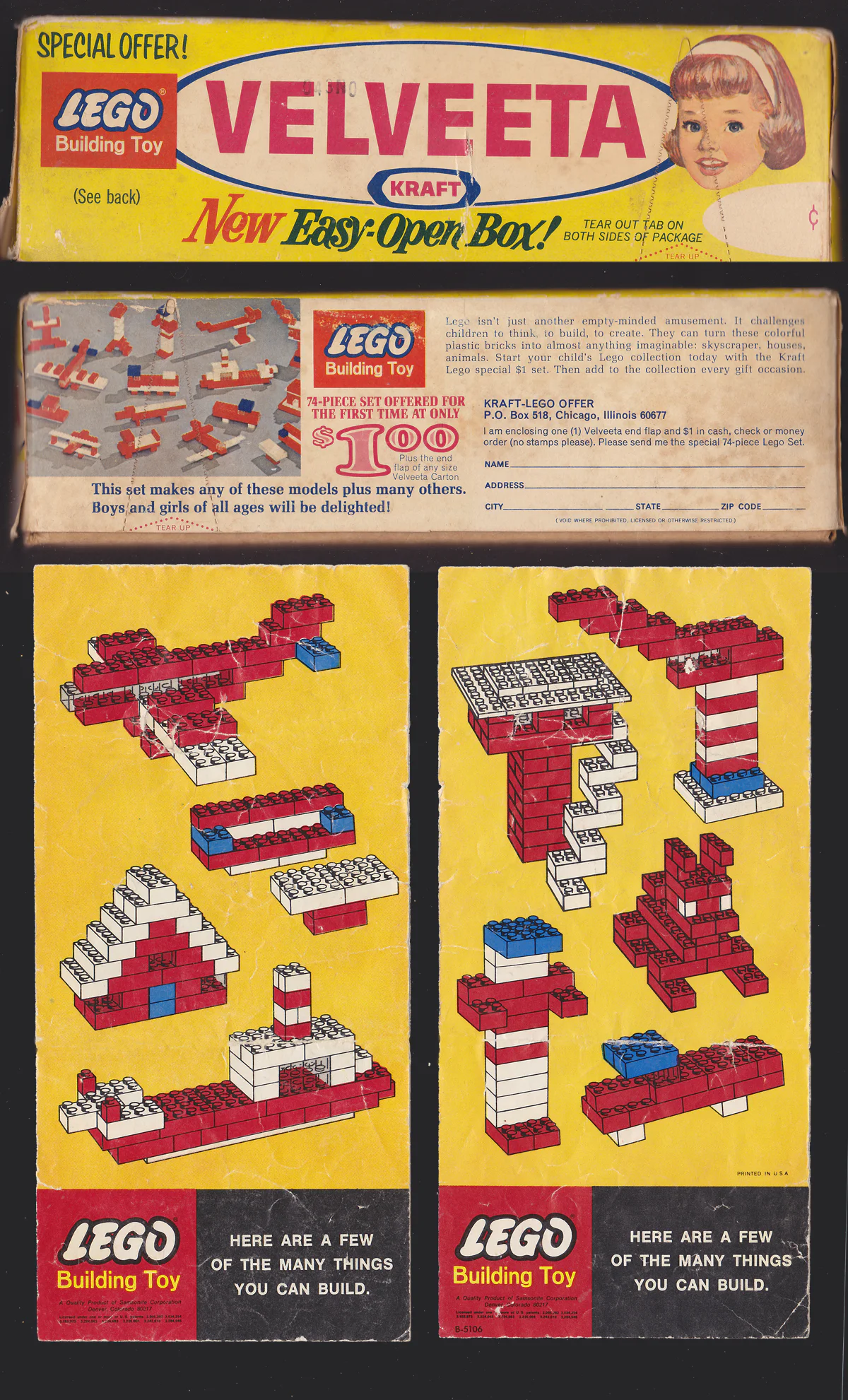 Legal Set No. 1 (Kraft Velveeta) 乐高 LEGO 1-3