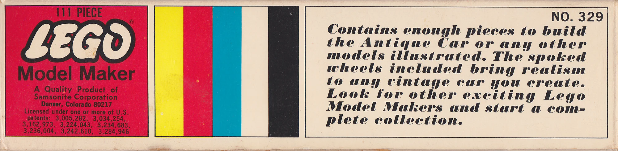 Vintage car 乐高 LEGO 329 image 4