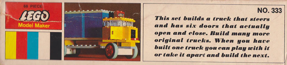 Electric truck 乐高 LEGO 333-3 image 13