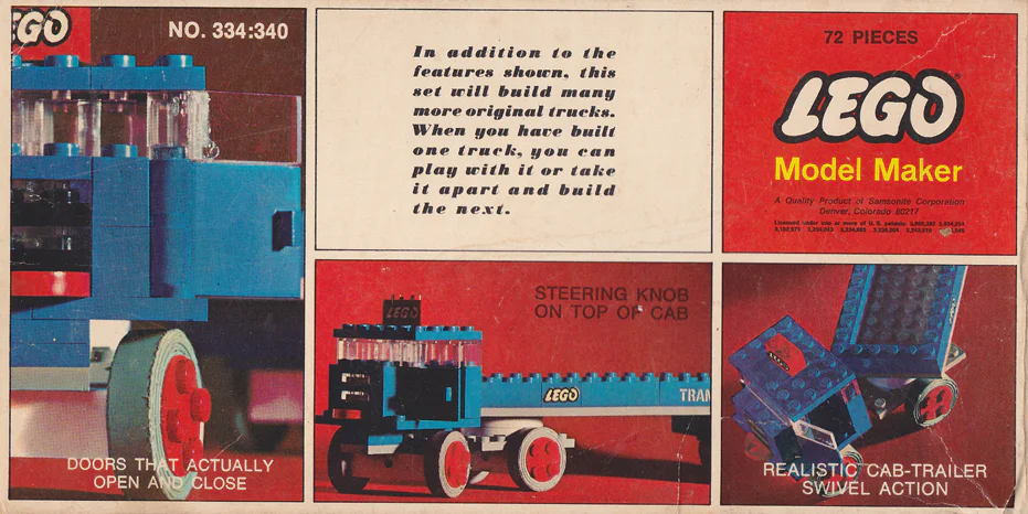 Flatbed truck 乐高 LEGO 334 image 4