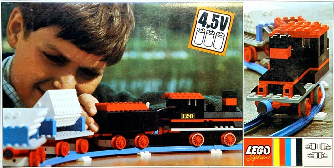 The freight train with the bumper 乐高 LEGO 120 image 1