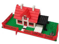 The villa with the car