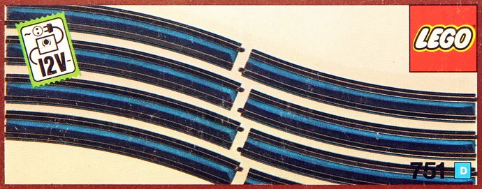 8 Curved 12V Construction Railways 乐高 LEGO 751