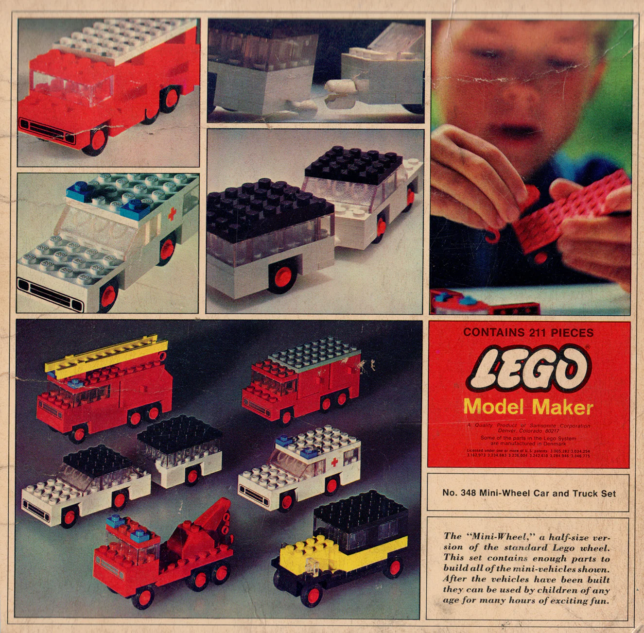 Mini Wheel Car and Truck Set 乐高 LEGO 348-2 image 1