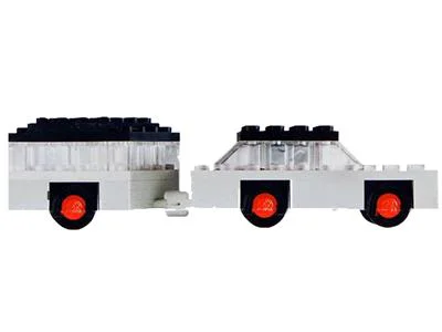 White sedan and camper van. 乐高 LEGO 623-2