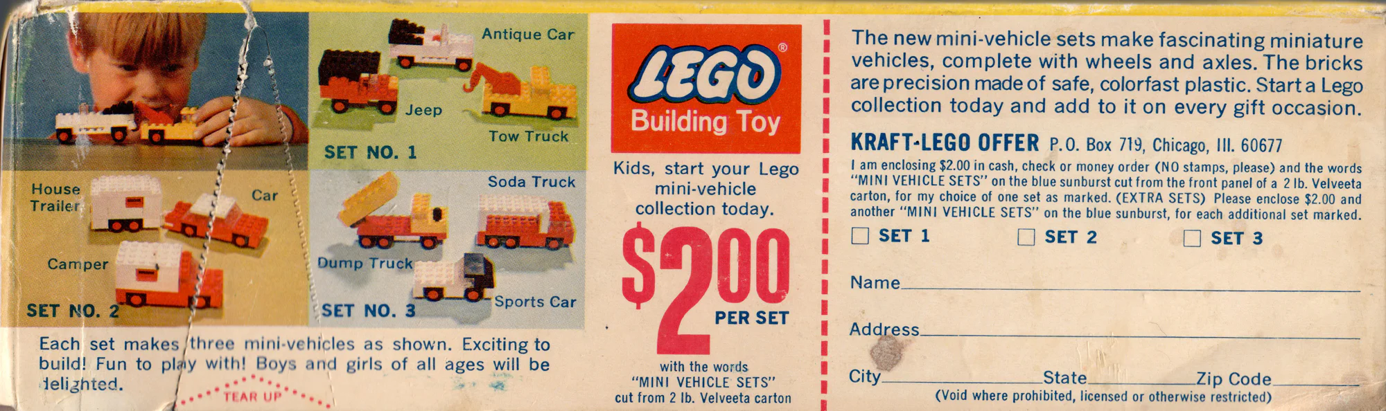 Mini-Wheel Model Maker No. 3 (Kraft Velveeta) 乐高 LEGO 3-8 image 2