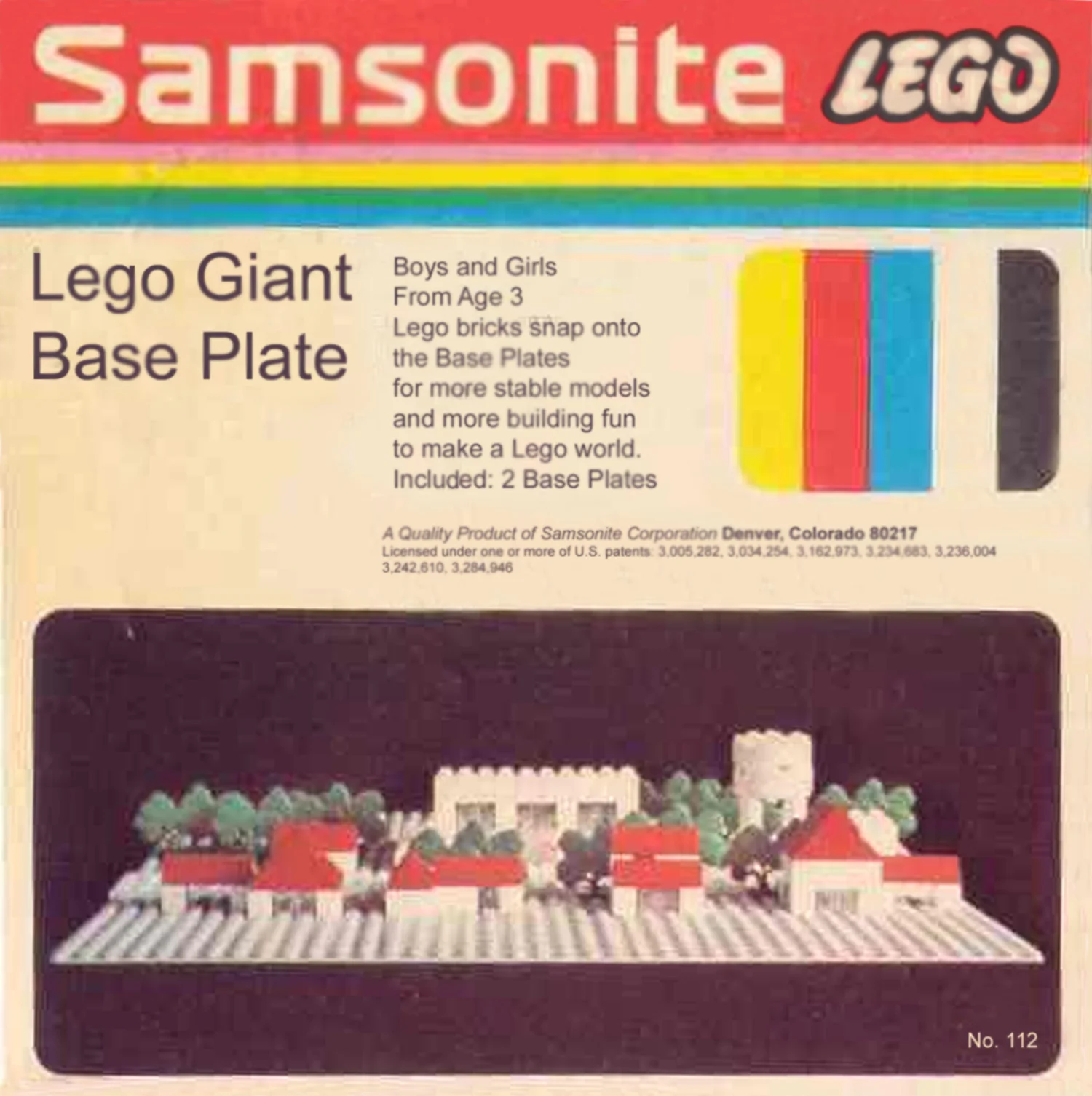 Lego Giant Base Plate 乐高 LEGO 112-3