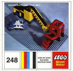The factory with the conveyor belt