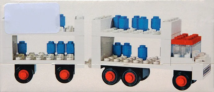 Truck carrying milk tankers with trailers. 乐高 LEGO 645-2 image 1