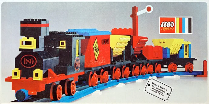 4.5V Train with 5 Wagons 乐高 LEGO 180 image 1