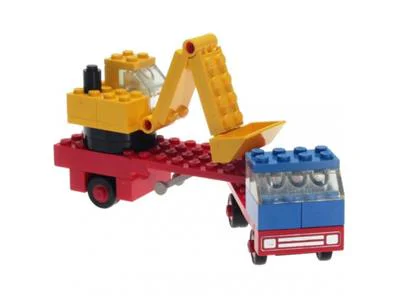 Heavy-duty truck with excavator attachment. 乐高 LEGO 649 image 2