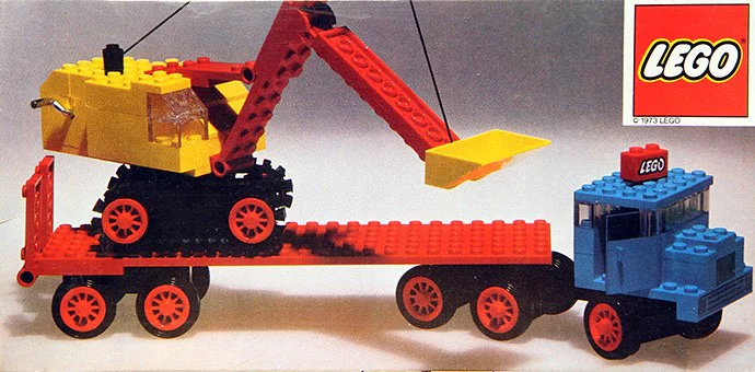 Excavator Transport Semi-Trailer 乐高 LEGO 730 image 1