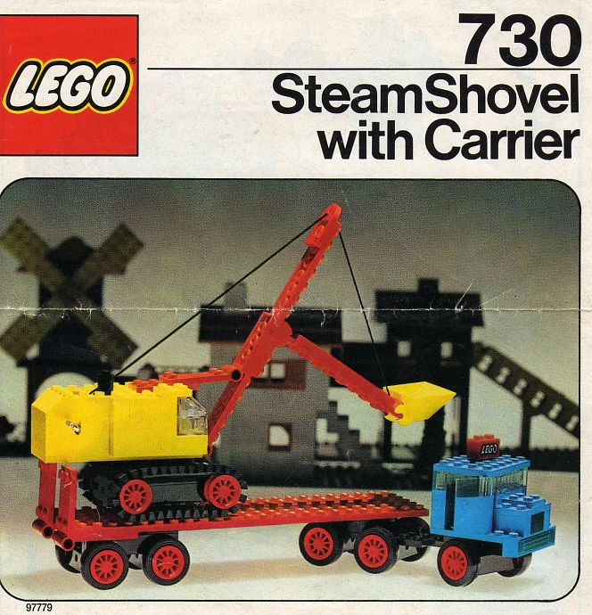 Excavator Transport Semi-Trailer 乐高 LEGO 730 image 4