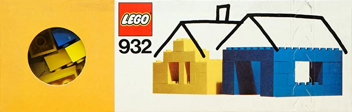 Cyan and Yellow Bricks 乐高 LEGO 932