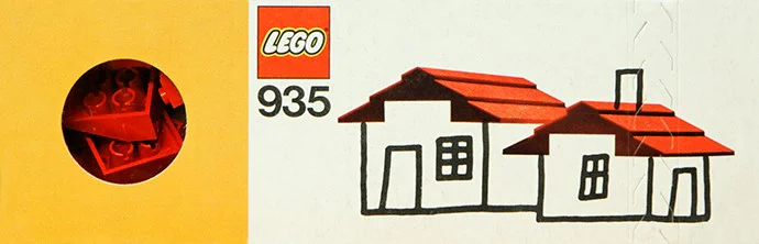 Tile Roof Bricks, 33 degrees. 乐高 LEGO 935