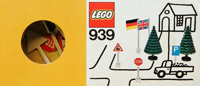 交通标志、树林和旗帜 乐高 LEGO 940