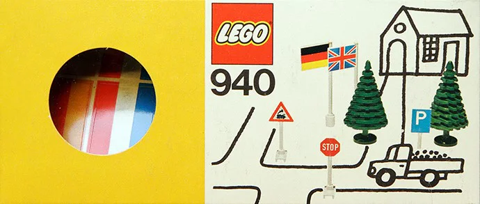 交通标志、树林和旗帜 乐高 LEGO 940 image 2