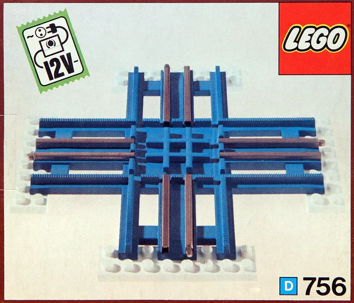Decrossing tracks 乐高 LEGO 756