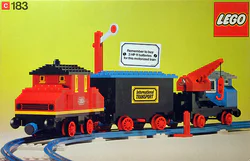Electric locomotive and signaling train set.