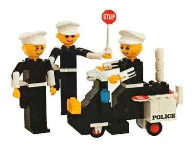 Police car and motorcycle. 乐高 LEGO 192