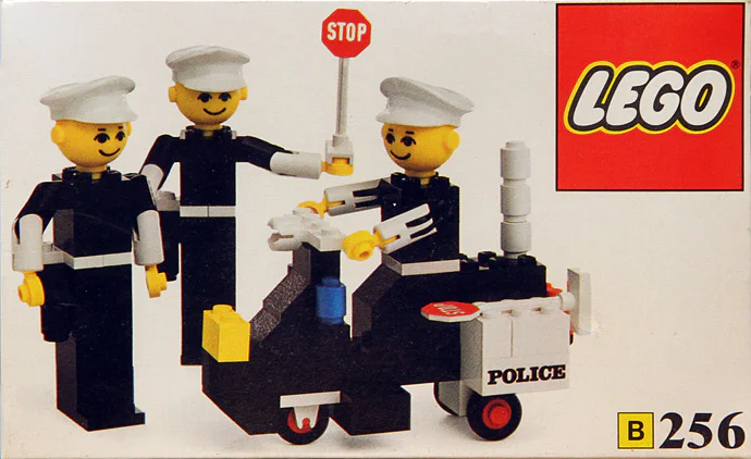 Police car and motorcycle. 乐高 LEGO 192 image 2