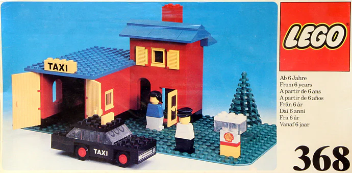 Taxi garage 乐高 LEGO 368 image 1