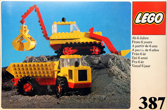 Excavator and dump truck. 乐高 LEGO 780 image 2