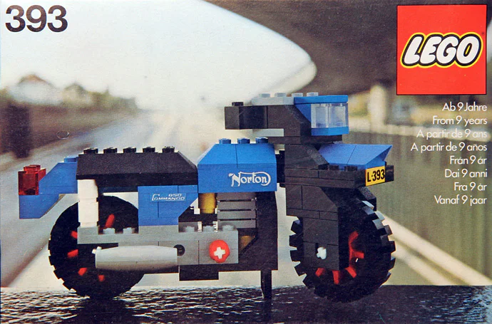 Norton motorcycle 乐高 LEGO 393 image 1