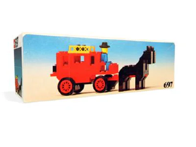 Conveyance horse-drawn postal station 乐高 LEGO 697 image 2