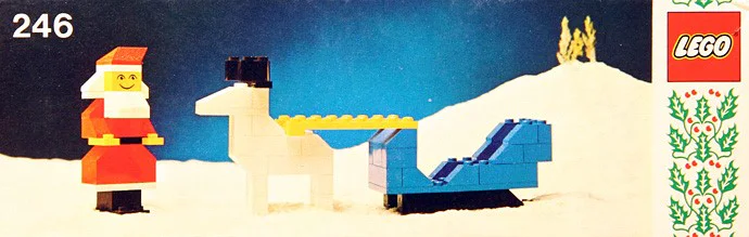 Santa and sleigh 乐高 LEGO 246-2