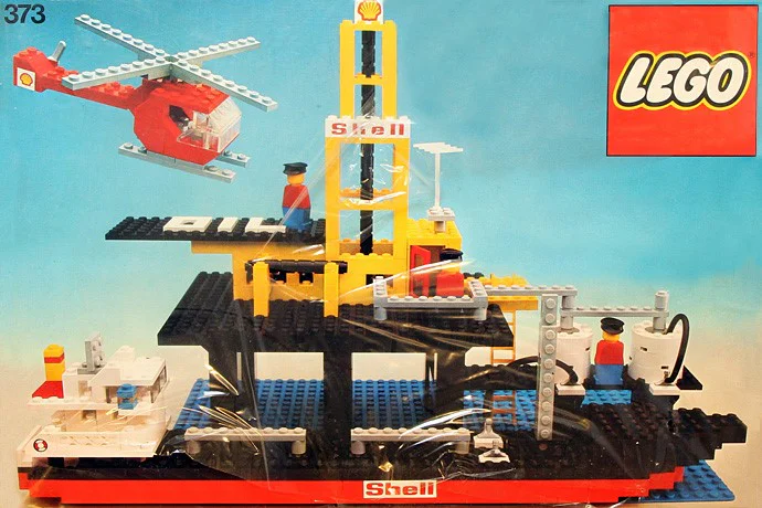 CNOOC Offshore Drilling Platform and Oil Tanker 乐高 LEGO 373 image 1