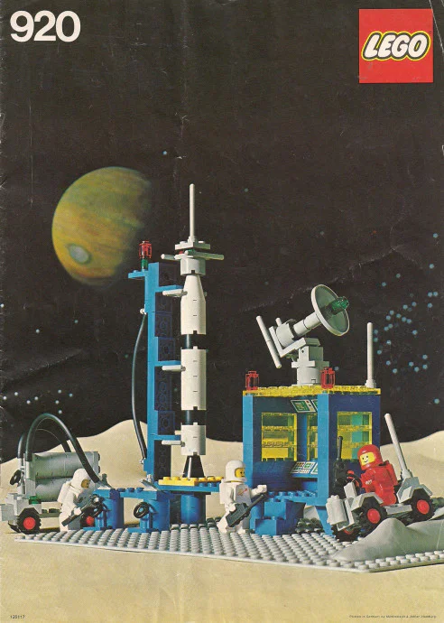 Space: Alpha-1 rocket base launch pad 乐高 LEGO 920-2 image 1