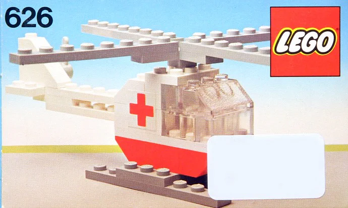 Red Cross Rescue Helicopter 乐高 LEGO 626-2 image 1