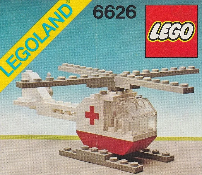 Red Cross Rescue Helicopter 乐高 LEGO 626-2 image 3