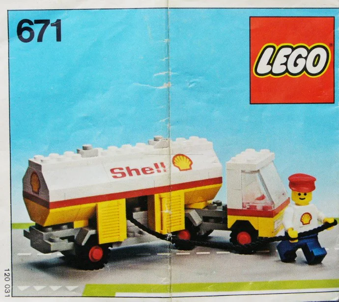 Shell tanker 乐高 LEGO 671 image 1