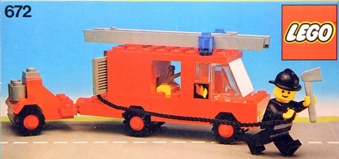 Fire Engine and Tow Truck 乐高 LEGO 672 image 1