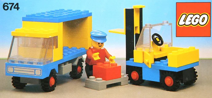 Forklift and Truck 乐高 LEGO 674 image 1