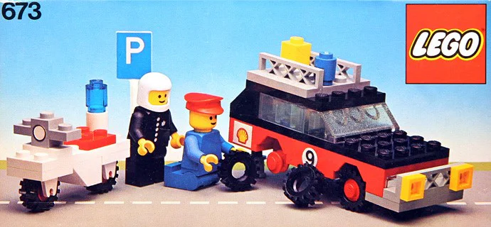 Pulling cars and motorcycles 乐高 LEGO 673 image 1
