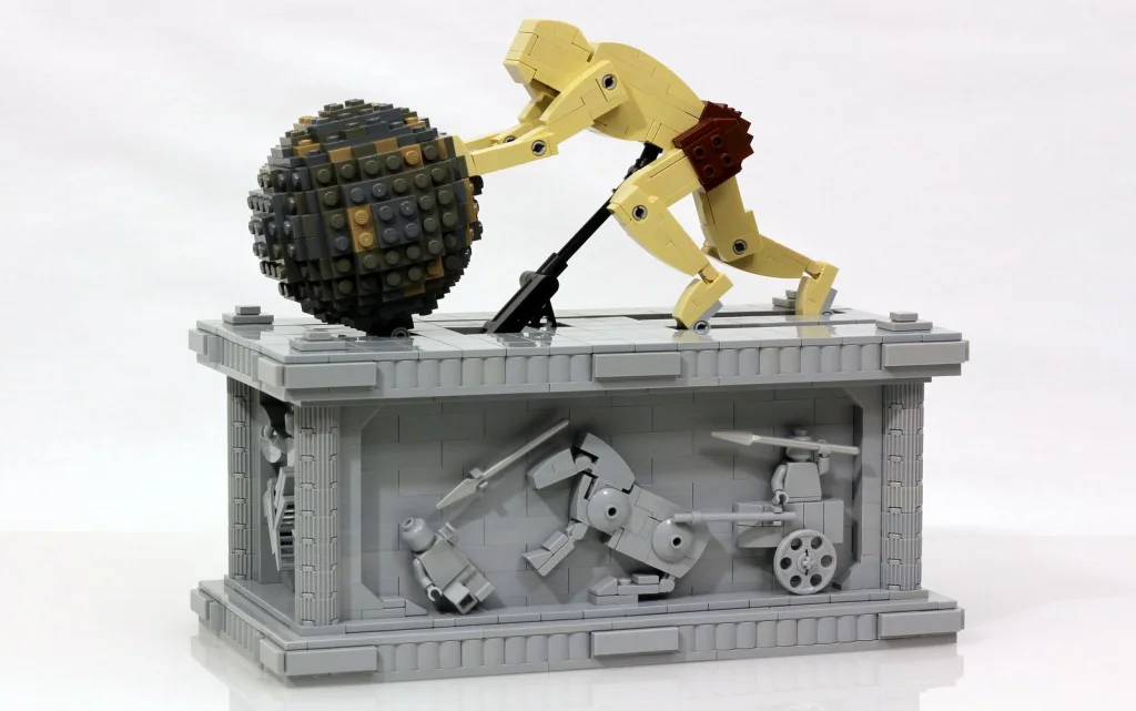 Icarus pushes a ball. MOC-13390 image 1