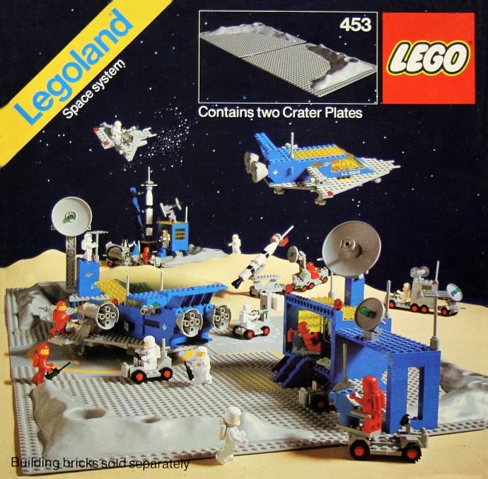 Moon Crater Floor Plate 乐高 LEGO 453 image 1