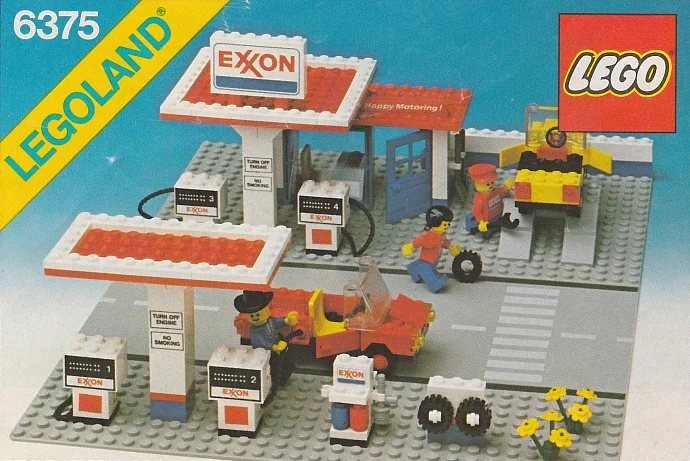 Exxon gas station 乐高 LEGO 6375-2 image 1