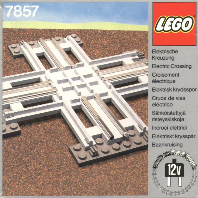 Crossing, Electric Rails Grey 12 V 乐高 LEGO 7857