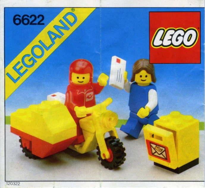 Postman on a motorcycle 乐高 LEGO 6622 image 1